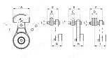 блок натяжителя цепи cht-ge 1/2" s. m10 chiaravalli