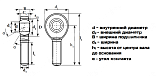 Картинка шарнирный наконечник cosl12 m12x1,75 (tsml12c) ldi Шарнирный наконечник COSL12 M12X1,75 (TSML12C) LDI