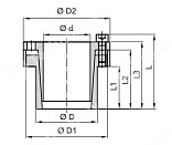 зажимная втулка rck80 38x50 (klcc038) npt
