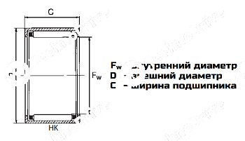 подшипник hk 1616-2rs ldi