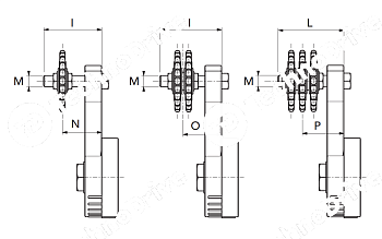 натяжитель цепи cht-tr1 1/2" d z=15 chiaravalli