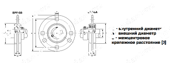 Подшипниковый узел BPF 205/SB 205 ZZR SS LDI KIT