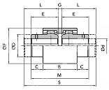 Картинка Ступица GIFLEX FBX-48 (BOWEX 48) CHIARAVALLI Ступица GIFLEX FBX-48 (BOWEX 48) CHIARAVALLI