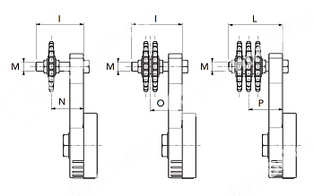 натяжитель цепи cht-tr1 1/2" d z=15 chiaravalli