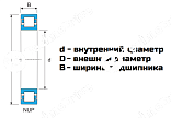 Подшипник NUP 216-ECJ LDI