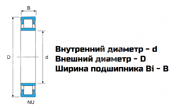 Картинка Подшипник NU 318-ECJ LDI Подшипник NU 318-ECJ LDI