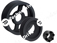 шкив клиновой под зажимную втулку 118x2spa x calettat.55 cent