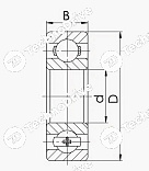 Подшипник 606-ZZ (пром. уп.) ISB 