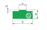 Направляющая PROFILE T1 21 15X45 CHIARAVALLI