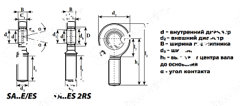 Шарнирный наконечник SAL60ES (GAL60DO) LDI