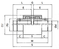 Ступица GIFLEX FBX-38 удлиленная (BOWEX 38) CHIARAVALLI