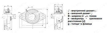 Подшипниковый узел UKFL 218 + H 2318 LDI