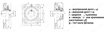 Подшипниковый узел UCF 204 LDI
