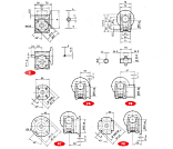 редуктор червячный chme40 100 63b5 u chiaravalli