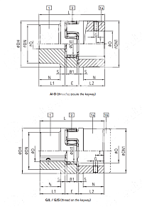 ROTEX 90 GG Ступица исп. 1, с переходом, d=95 H7 KTR