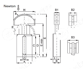 натяжитель цепи cht-pae1 1/2" d chiaravalli