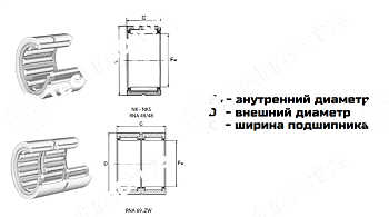 подшипник rna 11 007 b6 ldi