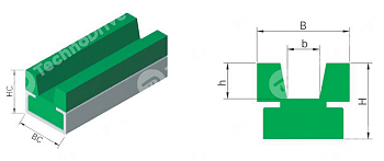 Направляющая PROFILE VC 04 17X20 CHIARAVALLI