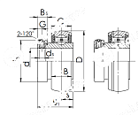 Подшипник SA6 (SA206) CF ISB