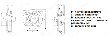 Подшипниковый корпус FC 205 LDI