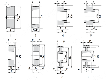 шкив поликлиновой под втулку pl 85/12 tb 1215 npt