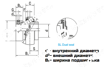 Подшипник HC 218 LDI