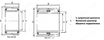подшипник na 4907-2rs npt