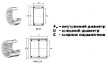 подшипник rnao 6x13x8 tn ldi
