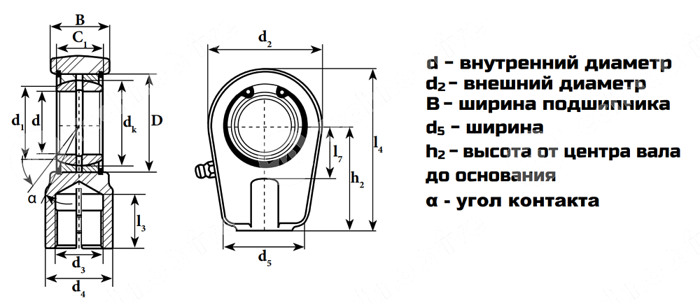 Картинка шаровая головка для гидравлики tapr 616 ce (gihn-k.lo) ldi Шаровая головка для гидравлики TAPR 616 CE (GIHN-K.LO) LDI