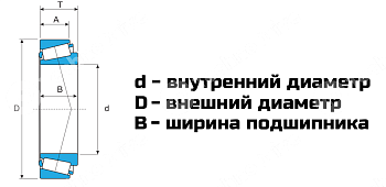 Картинка Подшипник 30211 LDI Подшипник 30211 LDI