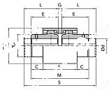 Ступица GIFLEX FBX-28 (BOWEX 28) CHIARAVALLI