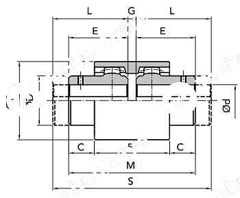 Ступица GIFLEX FBX-28 (BOWEX 28) CHIARAVALLI