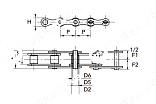 Транспортерная цепь 1.1400-B P.50X31 SP.3 CHIARAVALLI