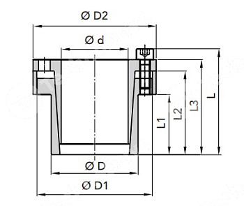зажимная втулка rck80 16x24 (klcc016) chiaravalli