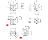 редуктор червячный chme30 15 63b14 u chiaravalli