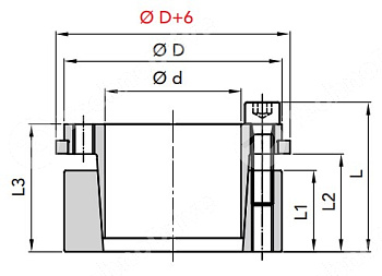 зажимная втулка rck71 25x50 (kldb025) npt