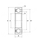 Картинка Подшипник 630/8-2RS ISB  Подшипник 630/8-2RS ISB