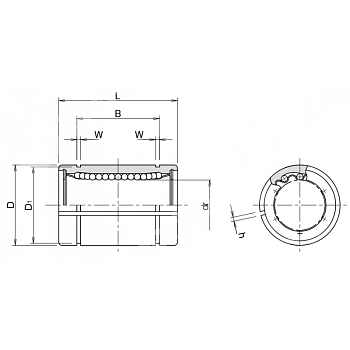 линейный подшипник kbs2045pp nbs