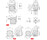 редуктор червячный chm75 60 80b14 b3 chiaravalli