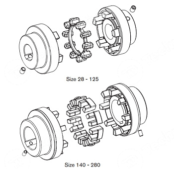POLY-NORM 65 AR Ступица чугунная черн. отв. KTR