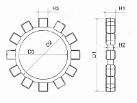 POLY-NORM 42 Зубчатый венец 78 SH KTR