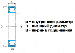 Подшипник NJ 306-ECJ LDI