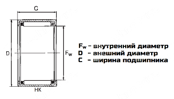 Картинка подшипник hk 4016-2rs ldi подшипник hk 4016-2rs ldi