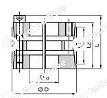 зажимная втулка rck11 70x110 (klee070) chiaravalli