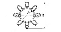 ROTEX 19 Зубчатый венец 64 Shore T-PUR Зеленый KTR