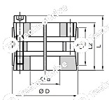 зажимная втулка rck11 45x75 (klee045) chiaravalli