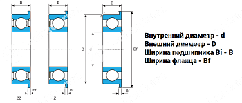 Подшипник F695-ZZ LDI 