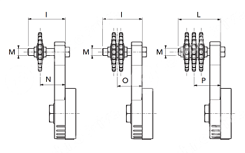 натяжитель цепи cht-tr1 3/8" d z=15 chiaravalli