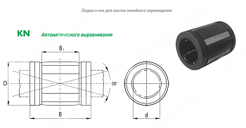 линейный подшипник kn2558pp nbs