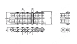 Картинка Цепь роликовая 20A-2 (ASA100-2) PIZZIRANI Цепь роликовая 20A-2 (ASA100-2) PIZZIRANI
